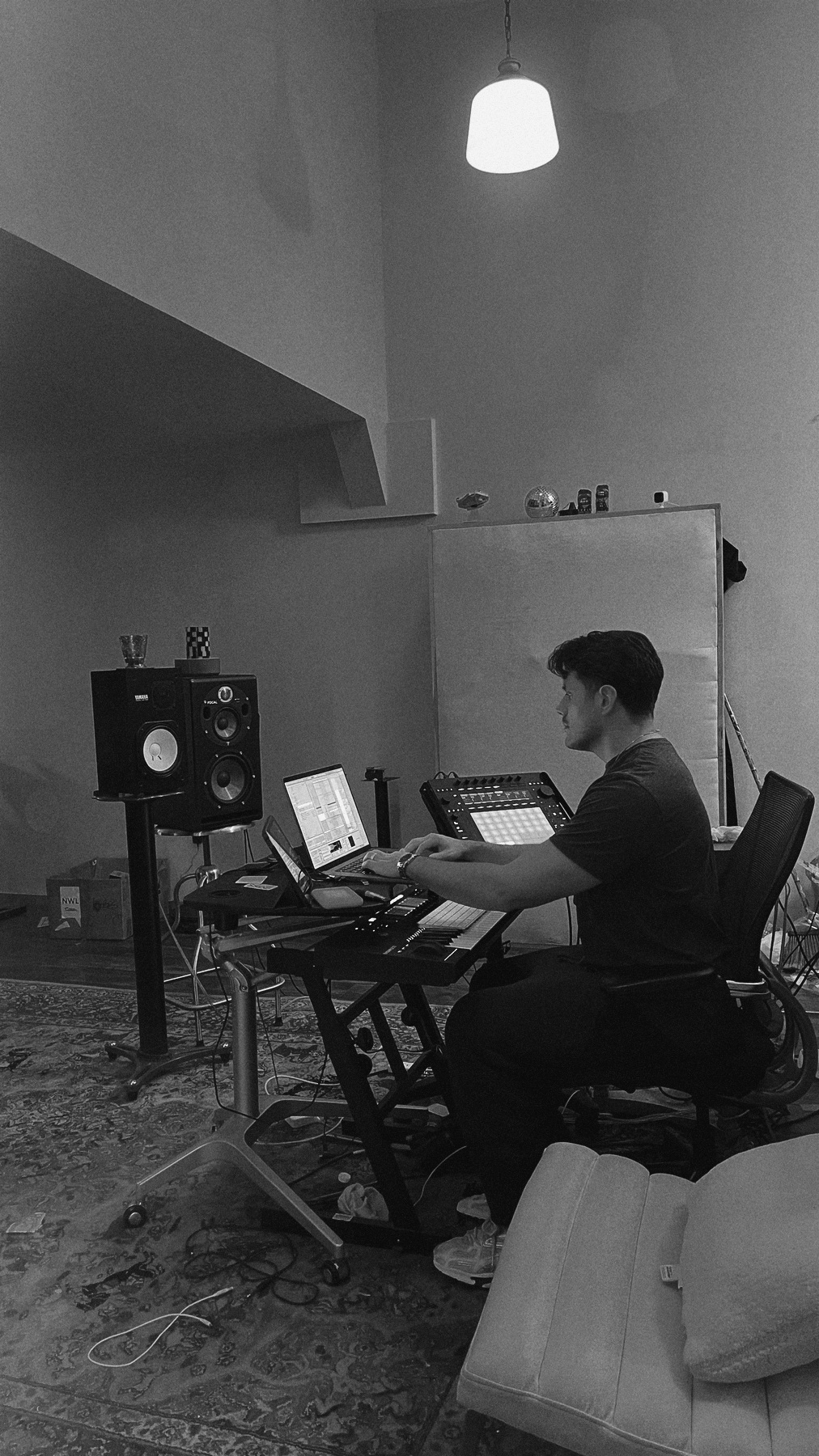 Elvis in the studio